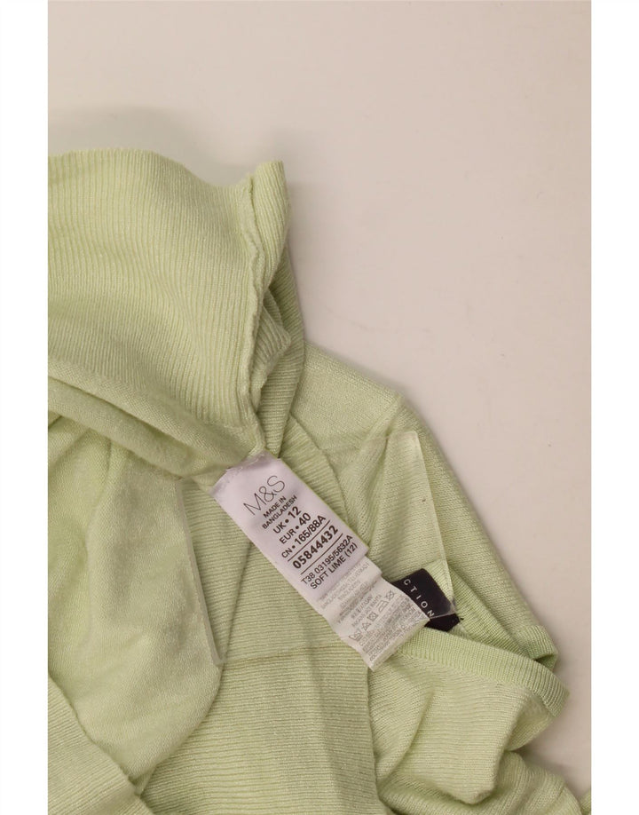 Sweter damski Marks & Spencer UK 12, średnio zielona wiskoza