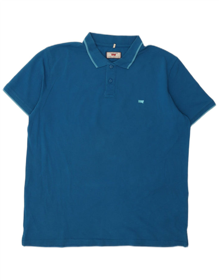 Męska koszulka polo Carrera 2XL, niebieska, bawełniana