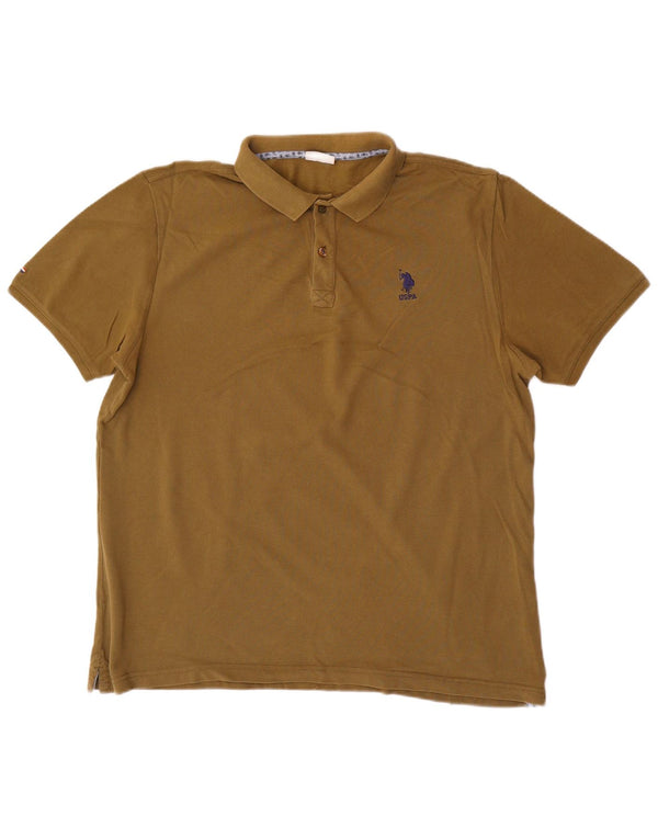 US Polo Assn. Koszula męska XL, bawełniana w kolorze khaki
