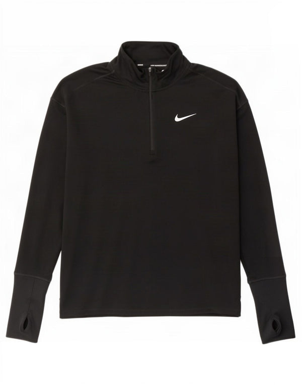 Męski dres Nike Dri Fit z zamkiem błyskawicznym i zamkiem błyskawicznym, mały czarny