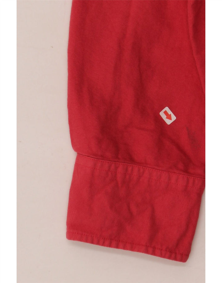 J. CREW Mens Garment Dyed Slim Shirt Small Red Cotton Vintage J. Crew and Second-Hand J. Crew from Messina Hembry 