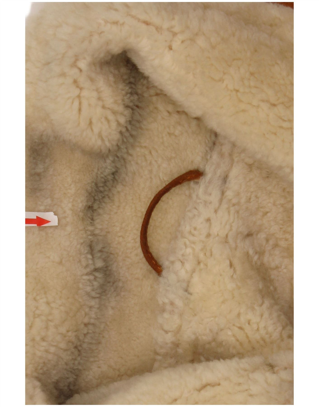 Vintage męska kurtka shearling IT 48 średni brąz