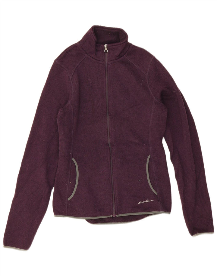 Damska kurtka dresowa Eddie Bauer UK 10, mała fioletowa nakrapiana