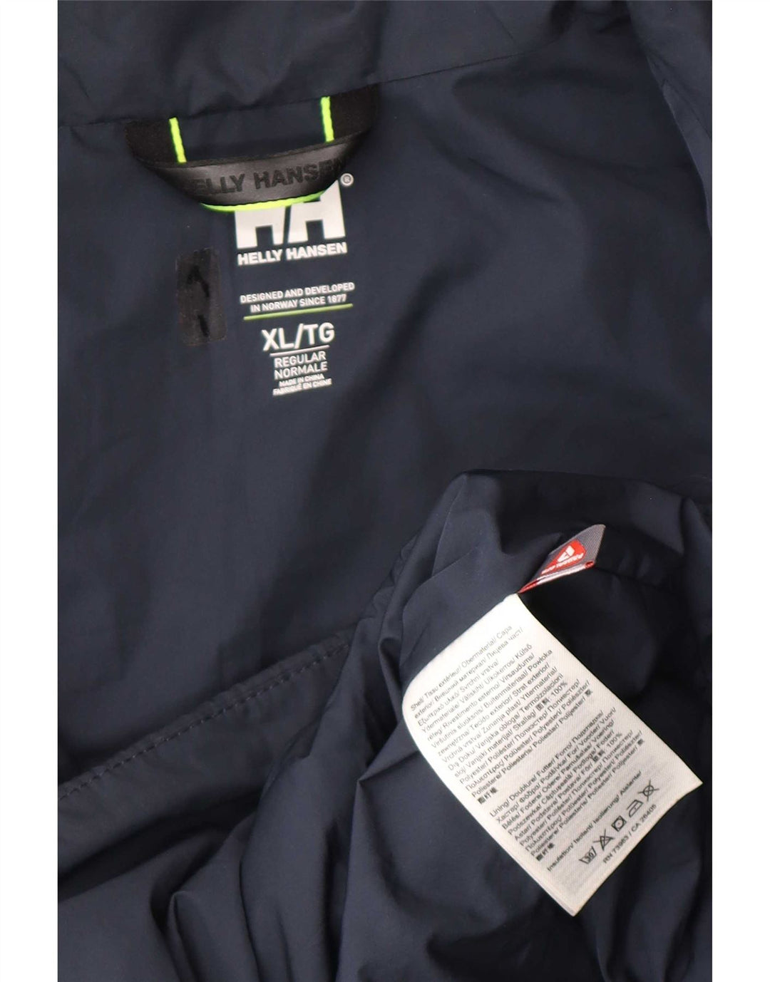 Męska ocieplana kurtka Helly Hansen UK 42 XL, granatowa, poliester
