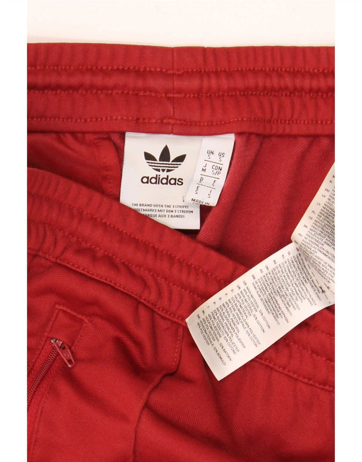 Męskie spodnie dresowe Adidas, małe, czerwone, bawełniane