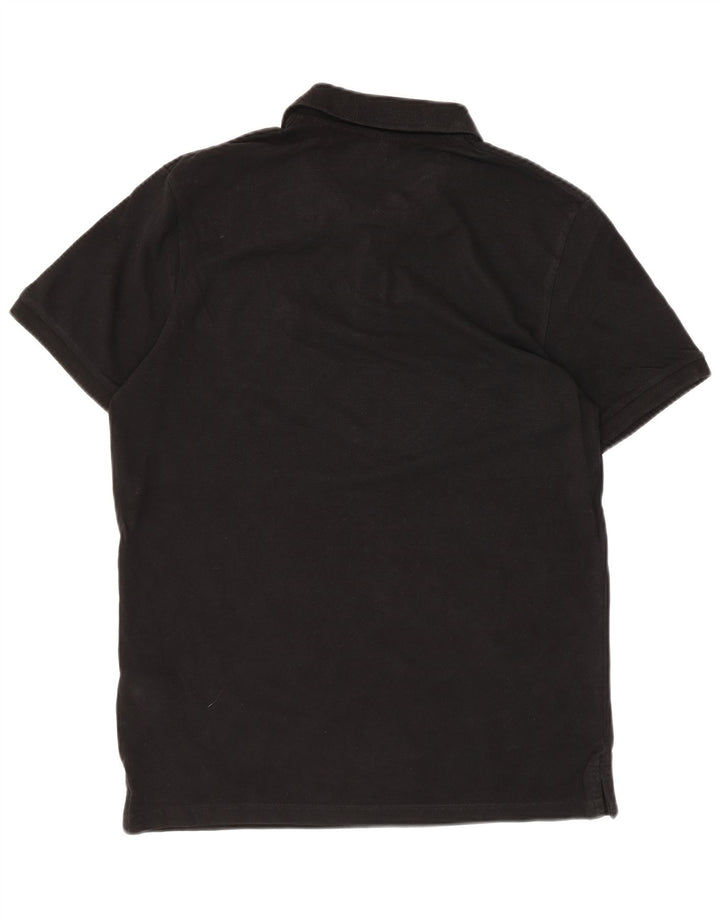 Męska koszulka polo Jack & Jones, mała, czarna, bawełniana