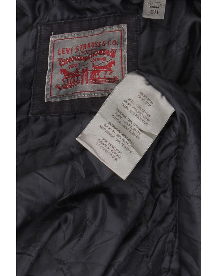 Damska kurtka z kapturem i kapturem Levi's UK 14 Średni granatowy, bawełniany