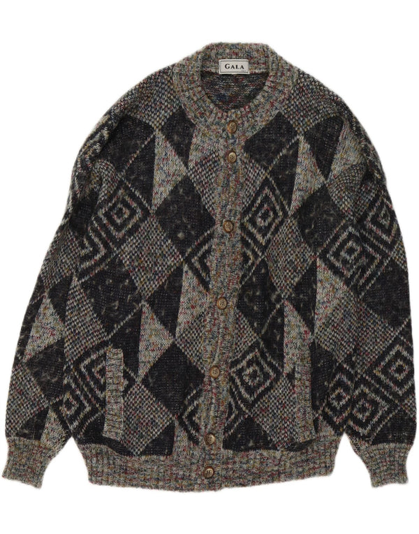 Męski sweter rozpinany Gala XL, szary, geometryczny