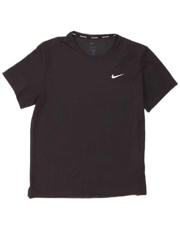 Męski T-shirt Nike Dri Fit, duży, czarny, poliestrowy