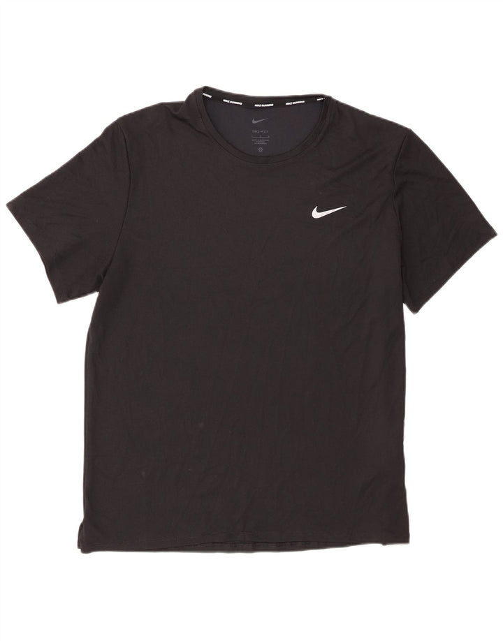Męski T-shirt Nike Dri Fit, duży, czarny, poliestrowy