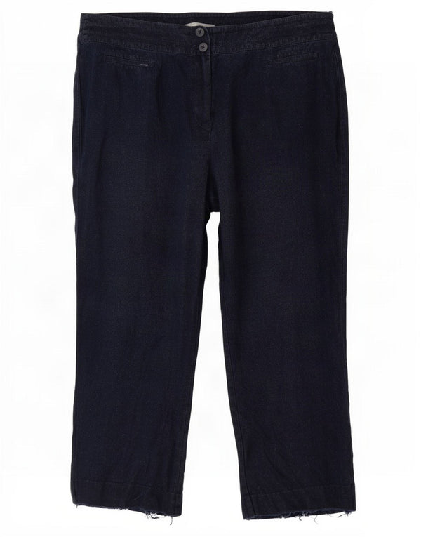Spodnie damskie Marks & Spencer Straight Casual UK 20 2XL W40 L28 Granatowe