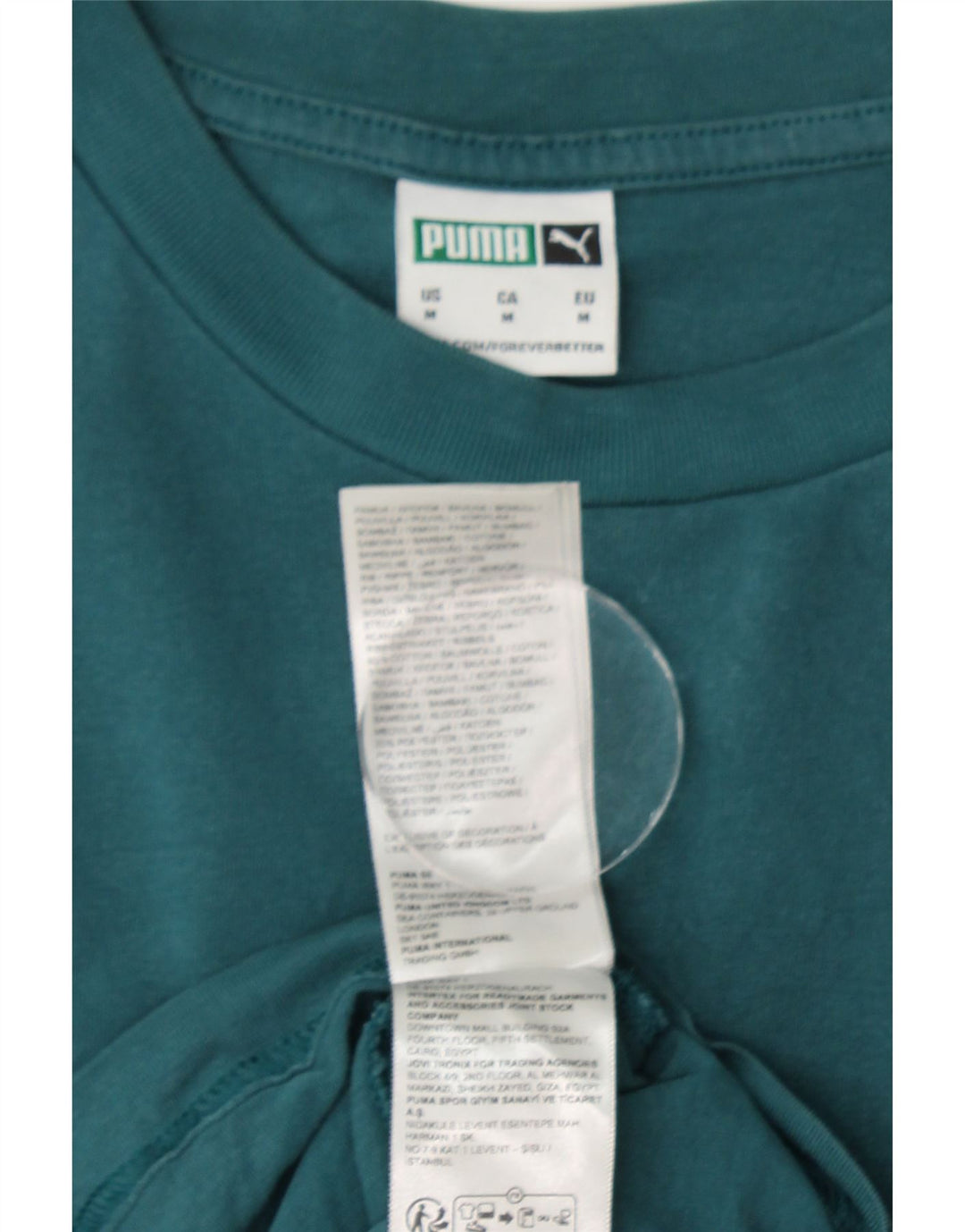 Męska koszulka z grafiką PUMA Top, średnia zielona bawełna