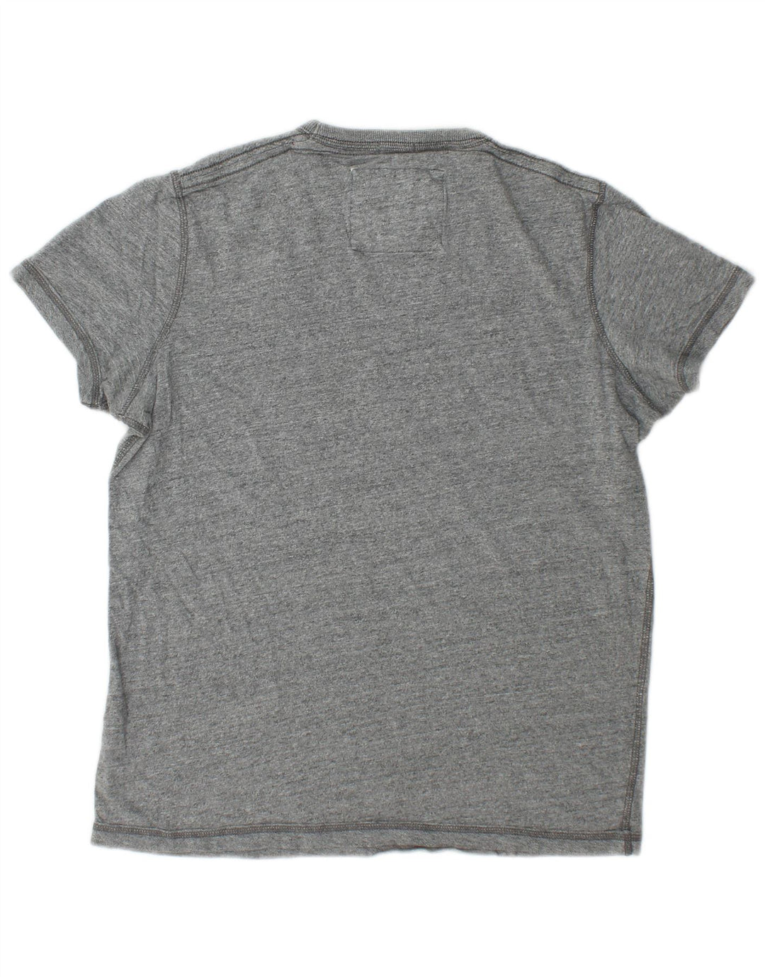 Męski T-shirt z grafiką Abercrombie & Fitch, średnioszary, bawełniany