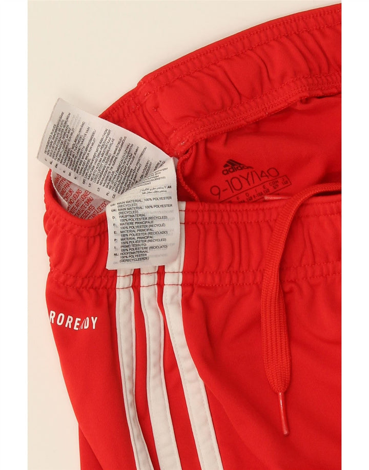 Chłopięce spodenki sportowe Adidas Aeroready 9-10 lat, czerwony poliester