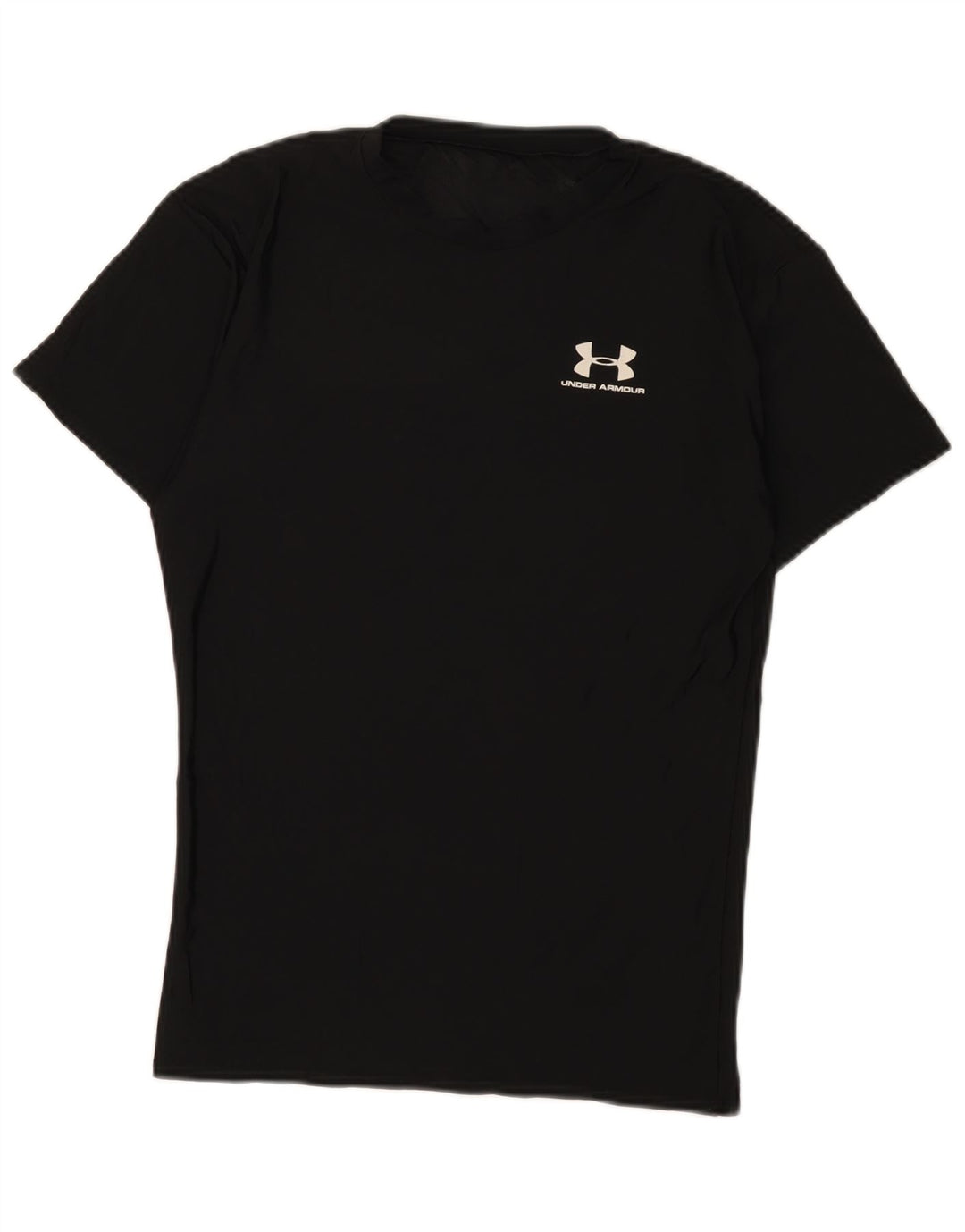 Under Armour Męski T-shirt Top, Mały, Czarny, Bawełniany