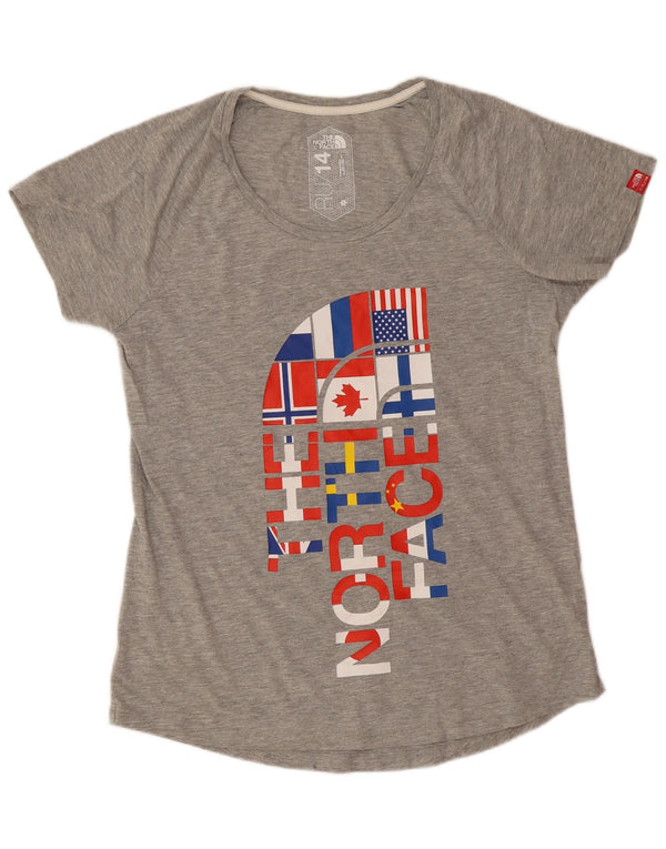T-shirt damski The North Face RU/14 Graphic Top UK 14, duży, szary, sportowy