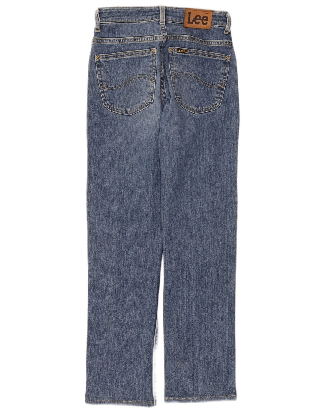 Damskie jeansy Lee Straight W28 L29 Niebieskie