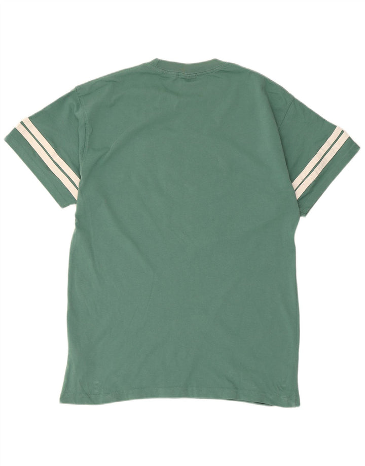 Męski T-shirt Nike z grafiką, bawełniany kolor średniej wielkości w kolorze średniej zieleni