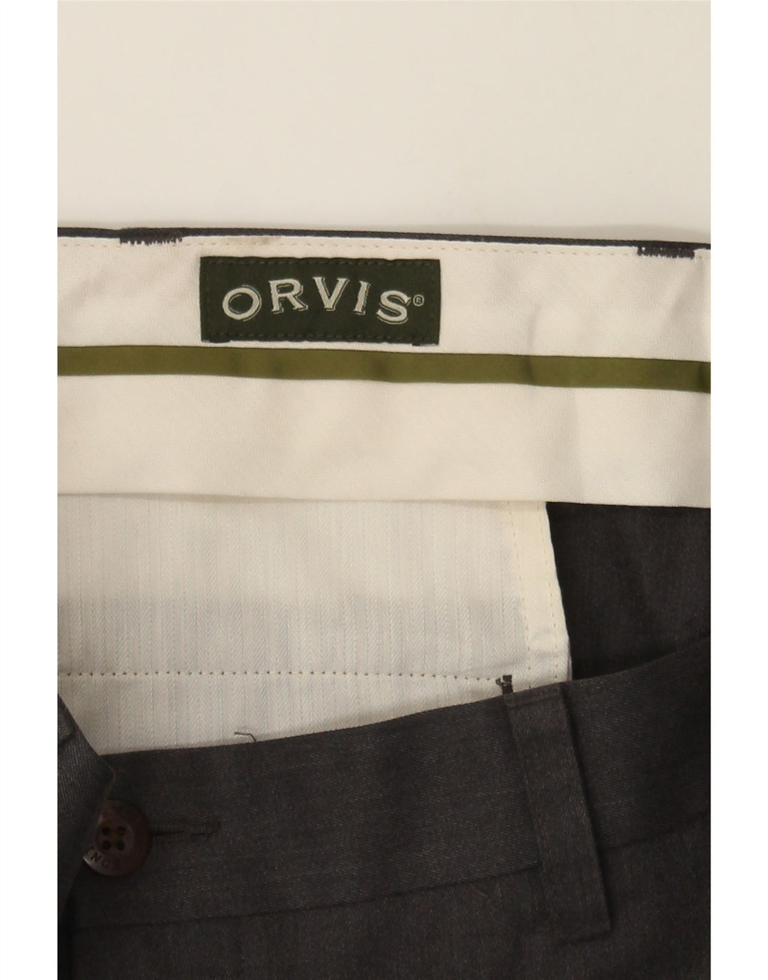 ORVIS Mens Pegged Suit Trousers W38 L27 Grey Cotton Vintage Orvis and Second-Hand Orvis from Messina Hembry 