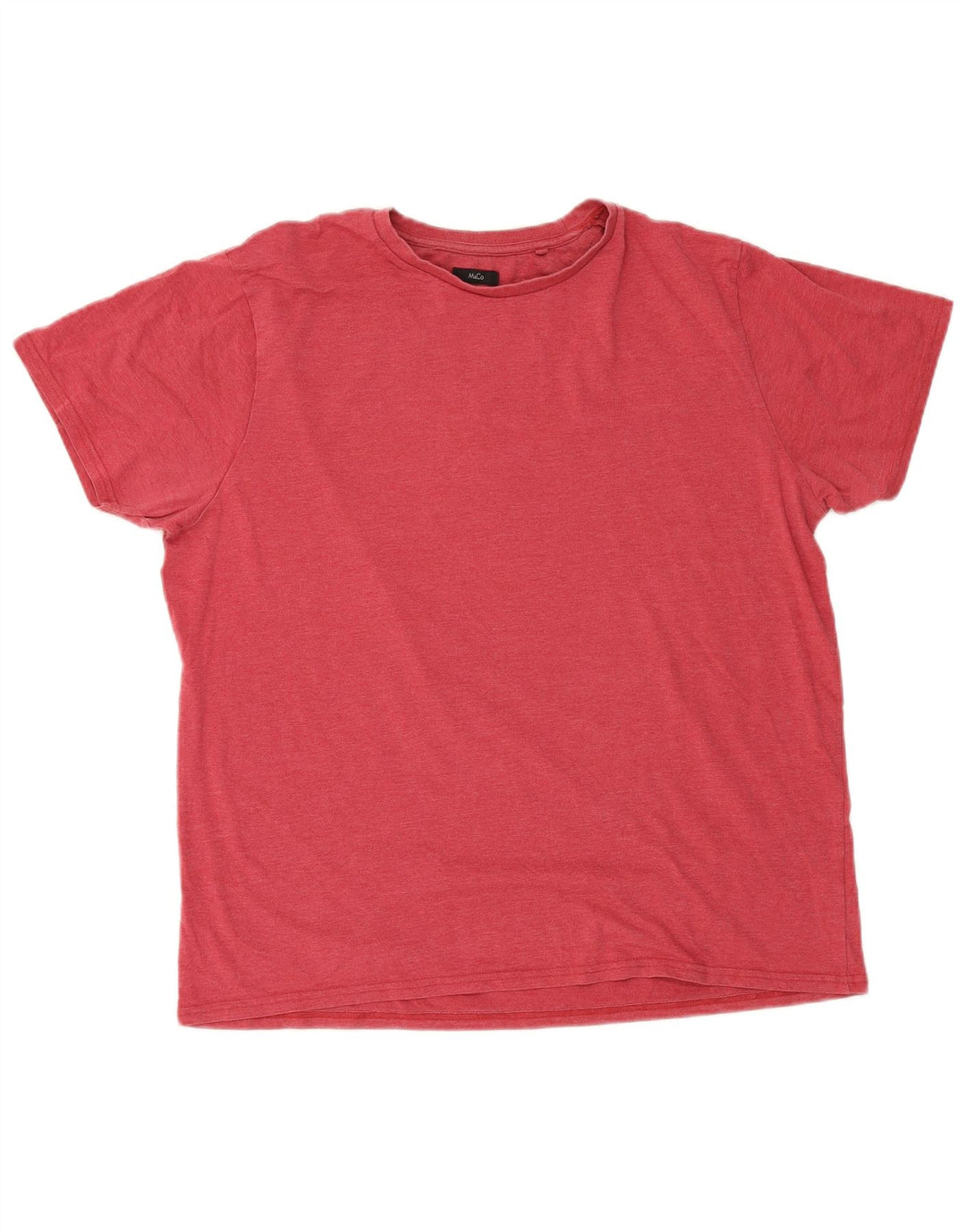 T-shirt męski M&Co, top XL, czerwony, bawełniany