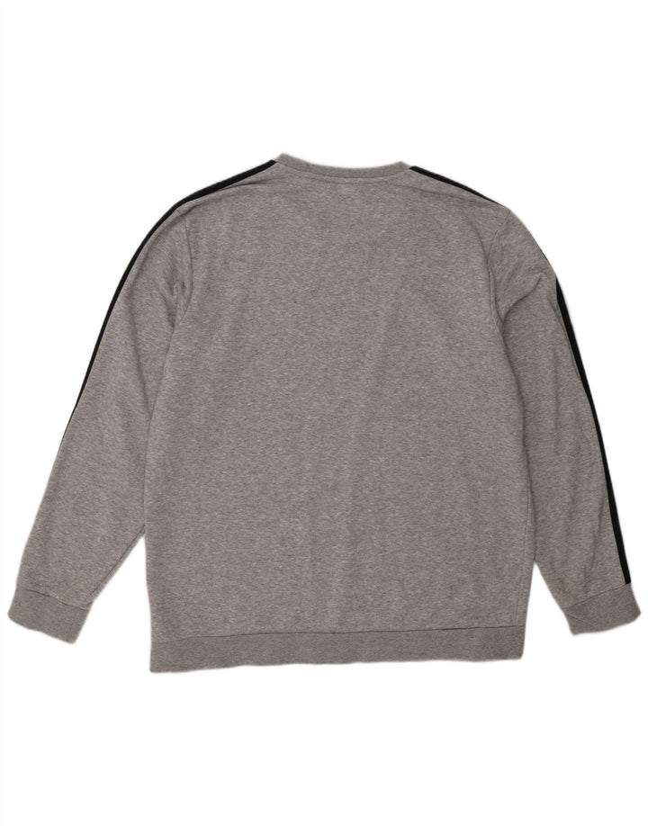 Bluza męska Adidas XL, szara, nakrapiana bawełna