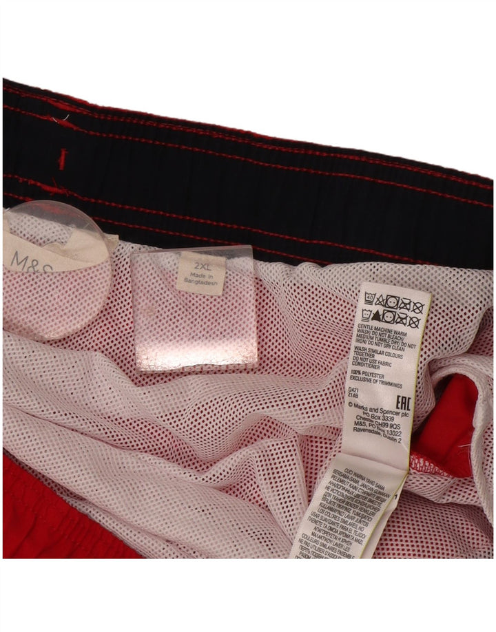 Męskie spodenki kąpielowe Marks & Spencer 2XL, czerwony poliester