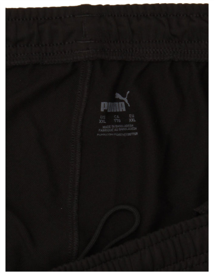 Męskie spodnie dresowe PUMA 2XL w kolorze czarnym z blokami kolorów