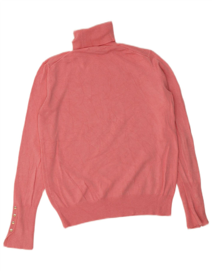 Sweter damski Zara z wywijanym dekoltem UK 10, mały, różowy