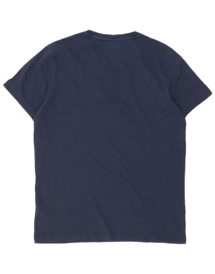 T-shirt męski Tommy Hilfiger Top, średni, granatowy, bawełniany