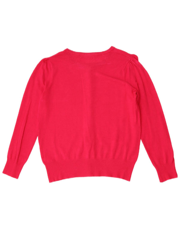 Marks & Spencer Damski sweter kardigan UK 10 Small Pink Wiskoza