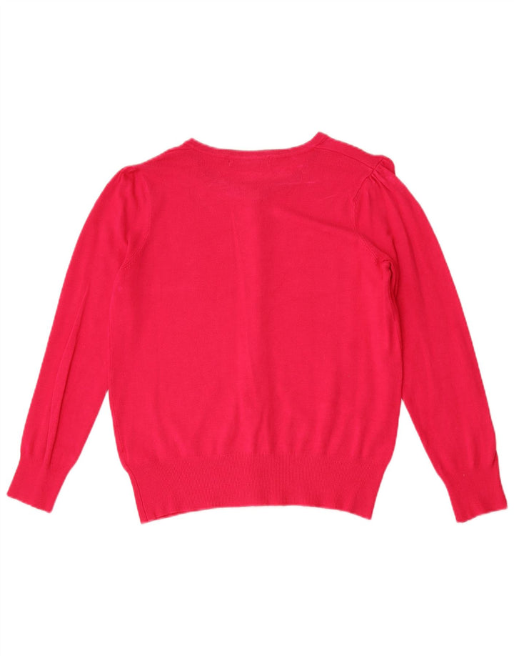 Marks & Spencer Damski sweter kardigan UK 10 Small Pink Wiskoza