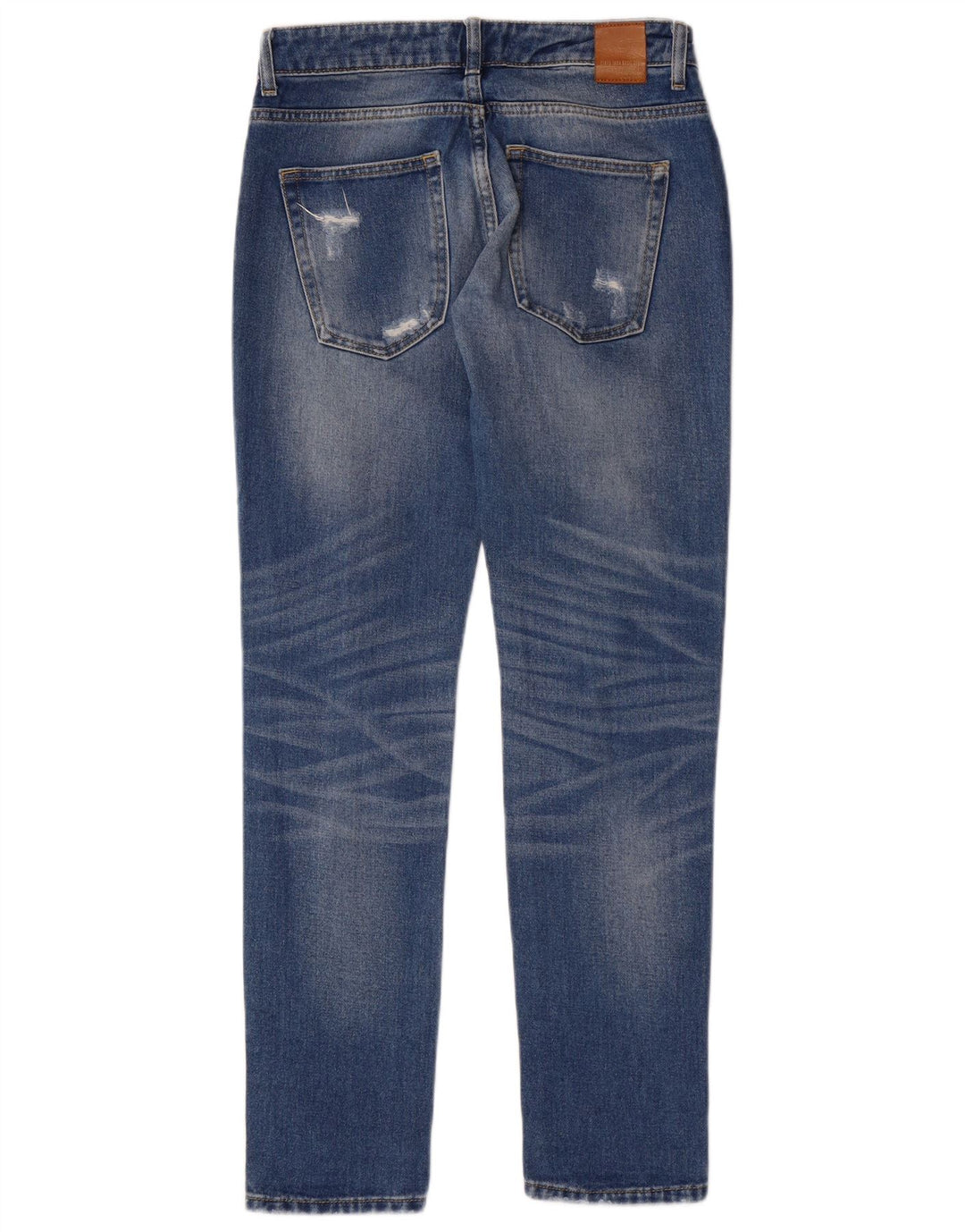 Dżinsy Zara Damskie w trudnej sytuacji, zwężane EU 34 2XS W24 L30 Niebieskie Grunge