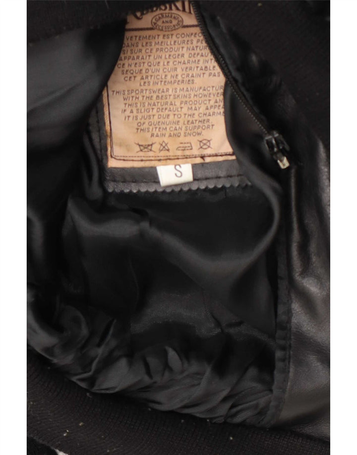 Redskins Męska skórzana kurtka wojskowa UK 36 Small Black