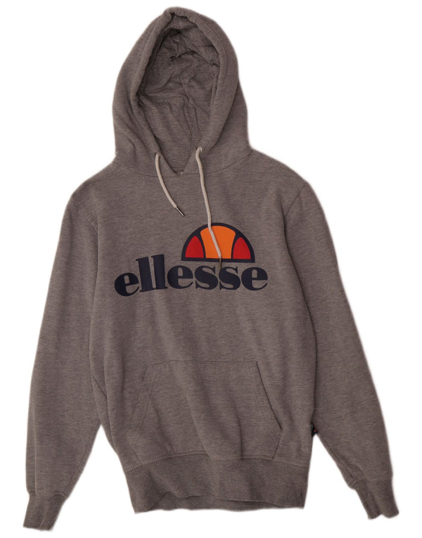 Męski sweter z kapturem Ellesse o regularnym kroju, mały, szary, bawełniany