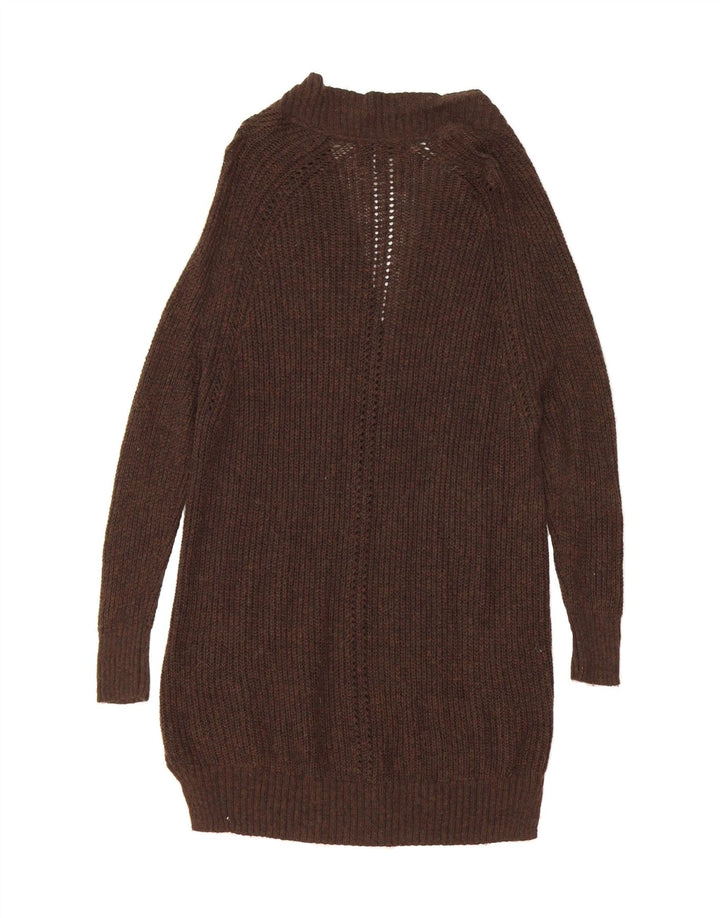 MOSSIMO Womens Oversized Longline Open Cardigan Sweater UK 10 Small Brown Vintage Mossimo and Second-Hand Mossimo from Messina Hembry 
