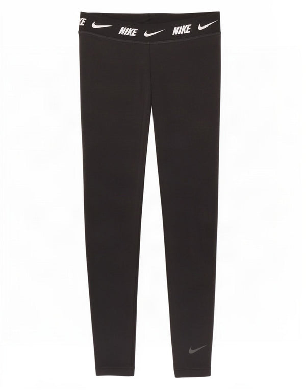Damskie legginsy Nike Graphic UK 16, duże, czarne, bawełniane