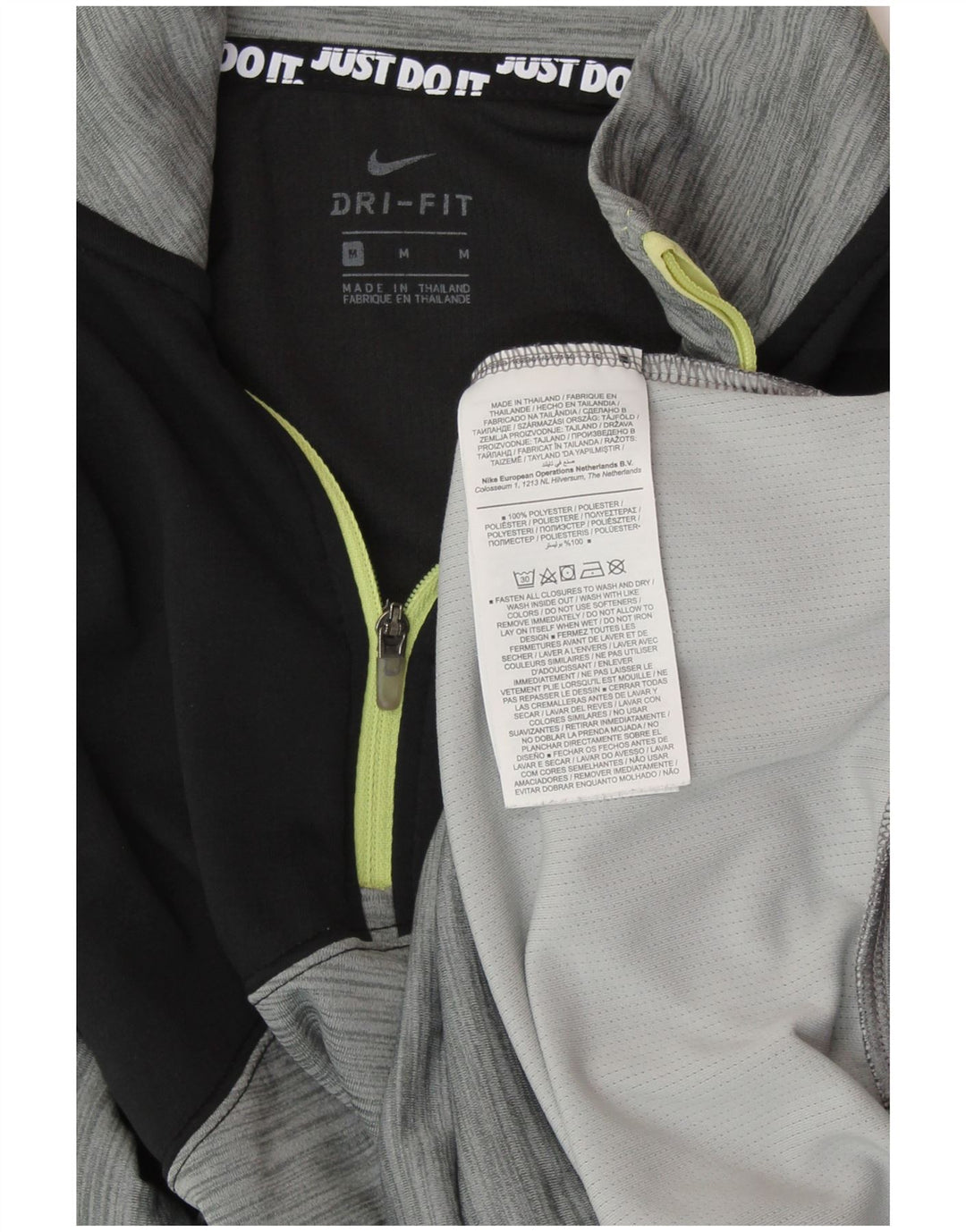 Damski dres NIKE Dri Fit z pulowerem, UK 14, średni szary, blok kolorów