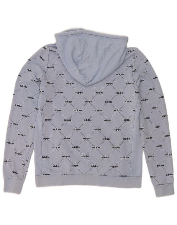 Damska bluza z kapturem Adidas Graphic UK 10 Small Blue Cotton