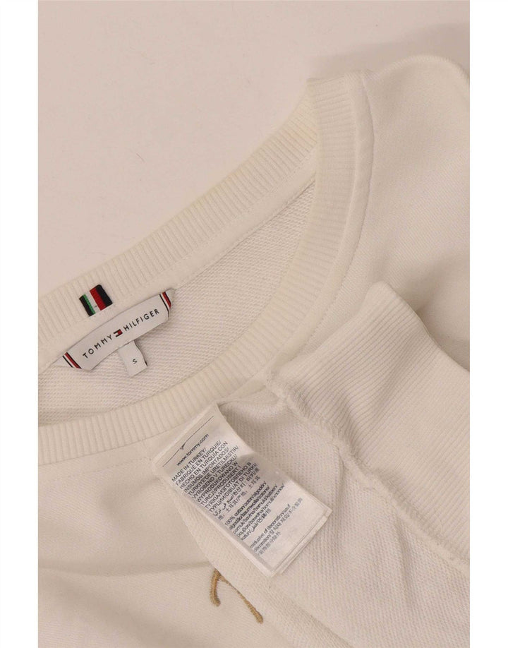 Damska bluza oversize Tommy Hilfiger Graphic UK 10 Small White