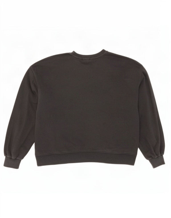 Damska bluza Adidas Graphic Oversized Sweter UK 16, duża, czarna bawełna