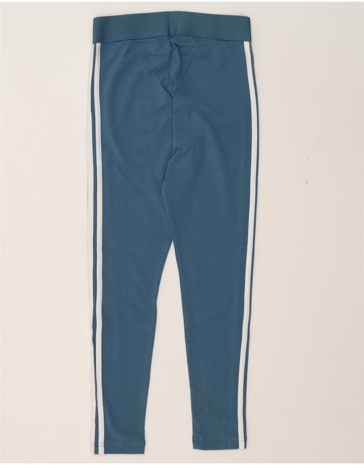 ADIDAS Womens Leggings UK 8/10 Small Blue Vintage Adidas and Second-Hand Adidas from Messina Hembry 
