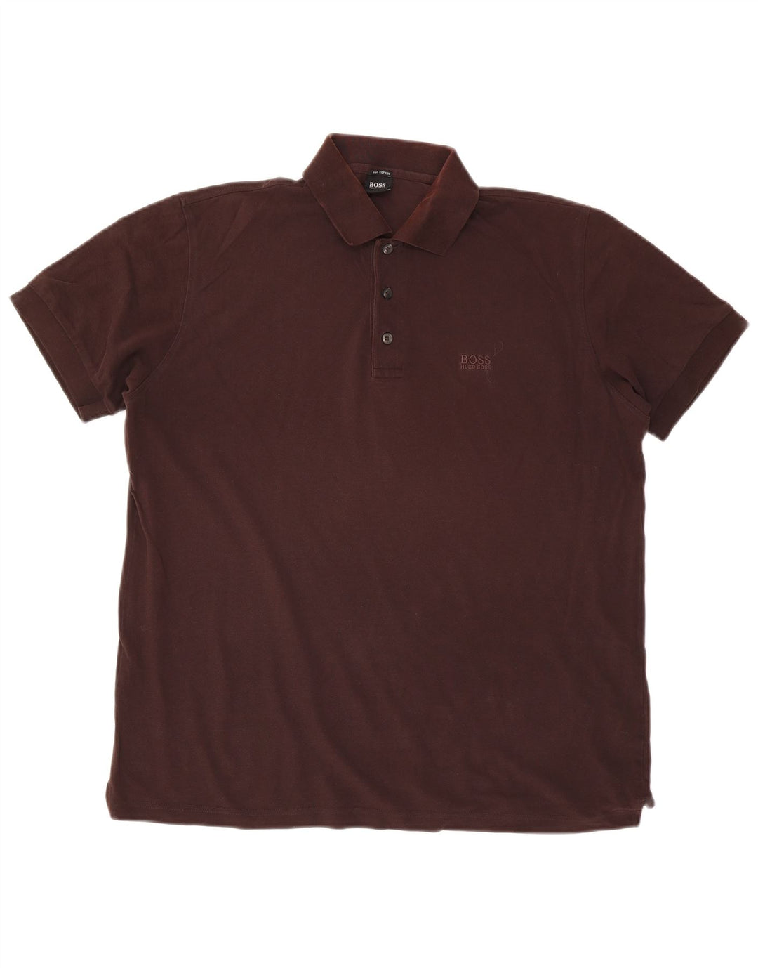 Męska koszulka polo Hugo Boss, duża, brązowa, bawełniana