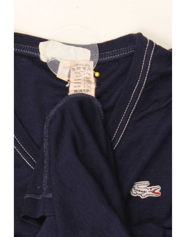 Lacoste Męski top z długim rękawem, rozmiar 1, 2XS, granatowo-wełniany