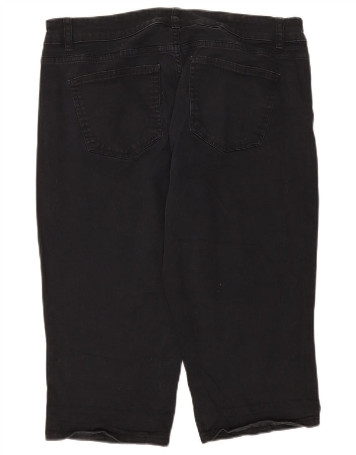 Damskie bermudy CHAPS US 12 duże W34, czarna bawełna
