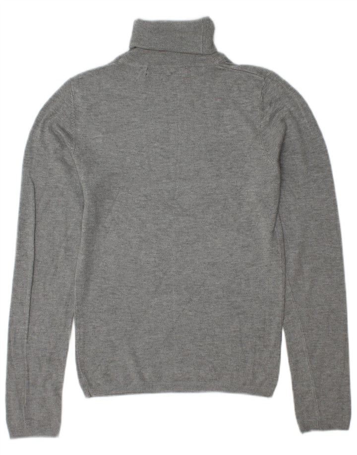 Damski sweter z golfem Zara UK 10 Small Grey Rayon