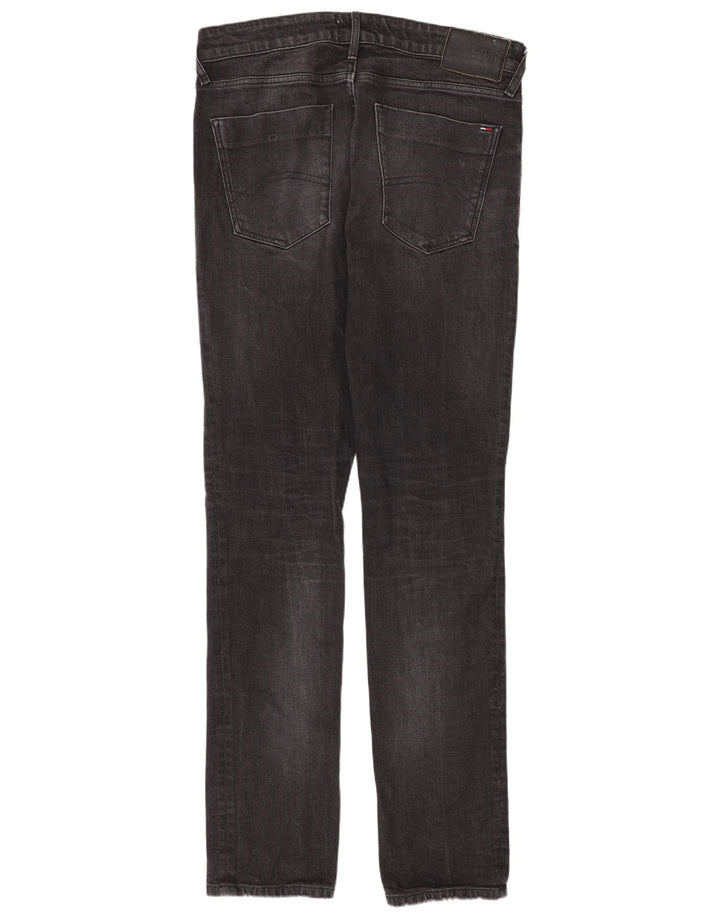 Męskie jeansy slim fit Tommy Hilfiger W33 L34 Szara bawełna