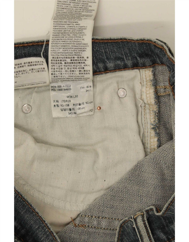 Męskie proste dżinsy Levi's W36 L27 Niebieskie