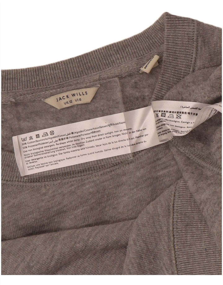 Damska bluza dresowa Jack Wills UK 12, średnia szara, nakrapiana bawełna