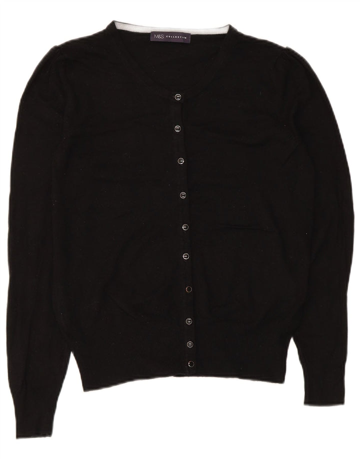 Sweter damski Zara Cardigan UK 8 Small Black Wiskoza