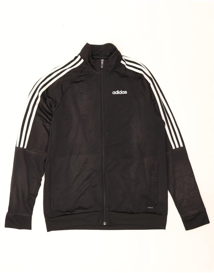 Adidas Męska kurtka dresowa Climalite, średnia czarna, poliester